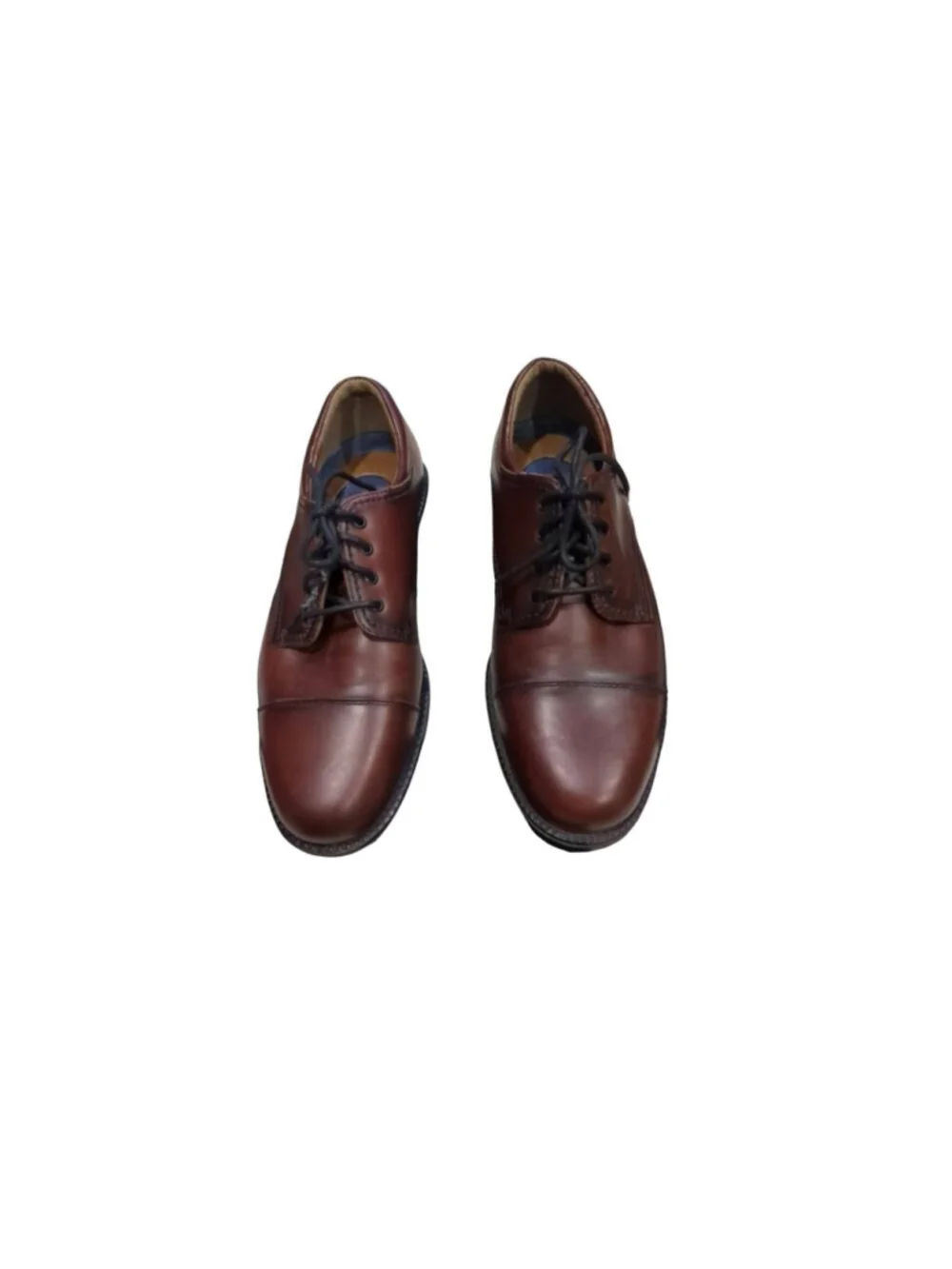 Dockers Men's 9M Brown Leather Dress Shoes Lace Up Loafers